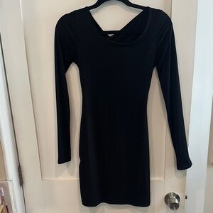 Guess Black Long Sleeve Dress